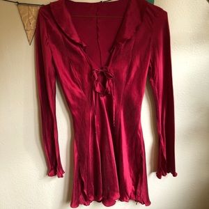 Sexy vintage red mini-dress!